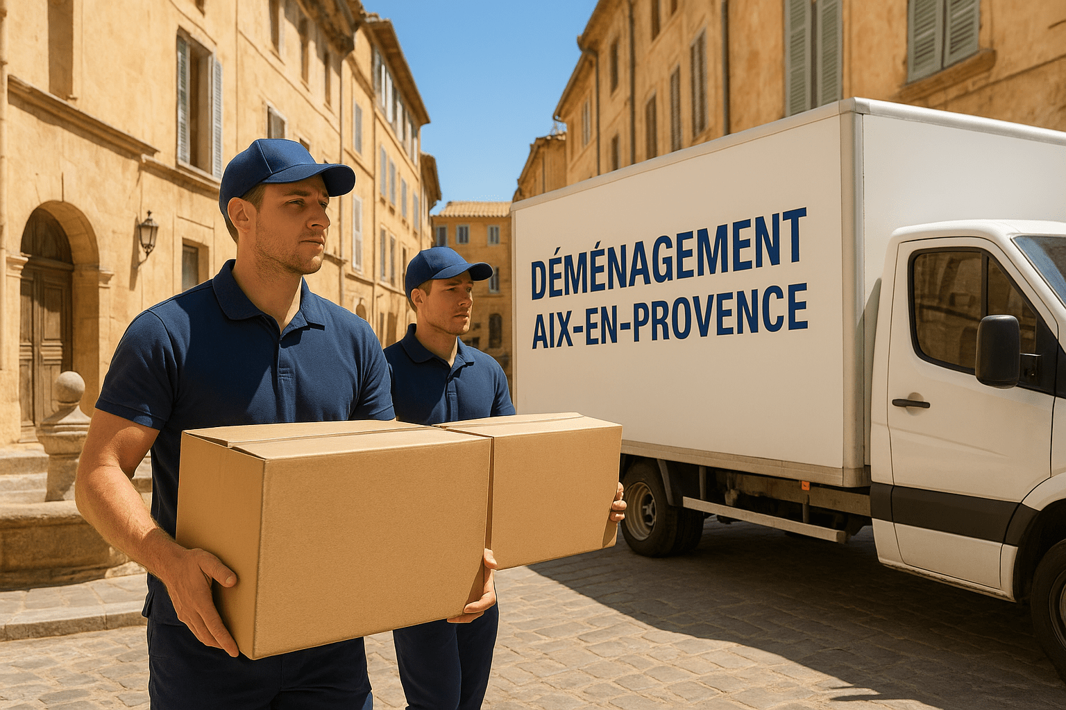 Déménageurs en action